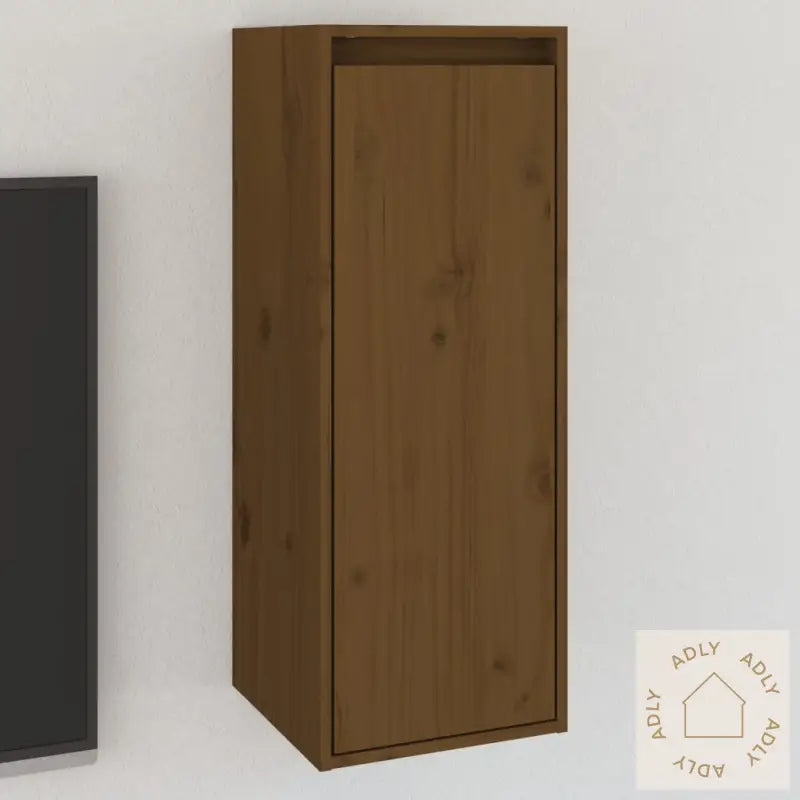 Veggskap Honningbrun 30X30X80 Cm Heltre Furu