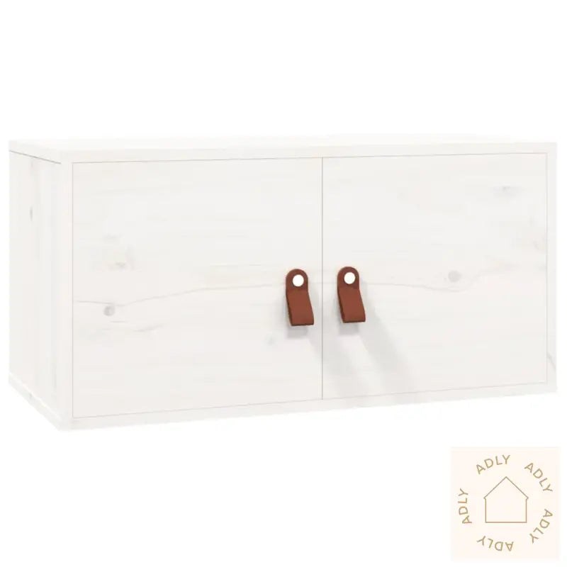 Veggskap Hvit 60X30X30 Cm Heltre Furu