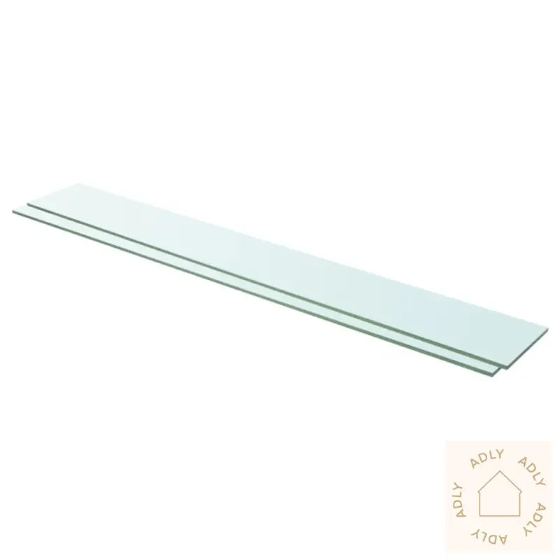 Hyllepaneler 2 Stk Klart Glass 110X15 Cm