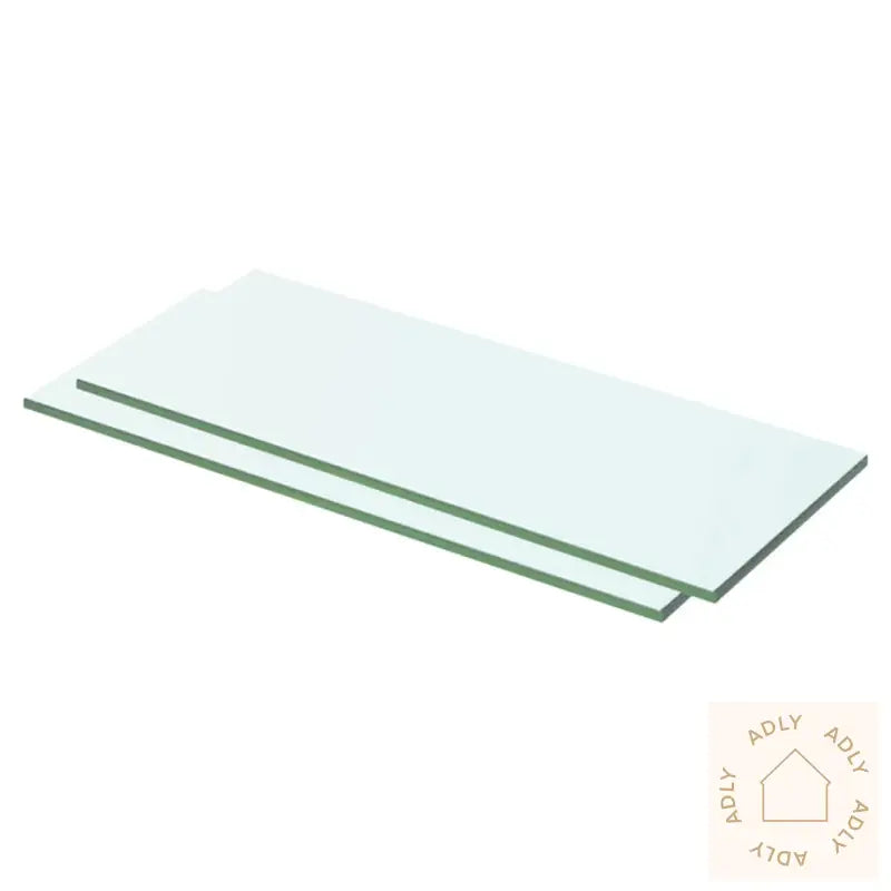 Hyllepaneler 2 Stk Klart Glass 50X15 Cm