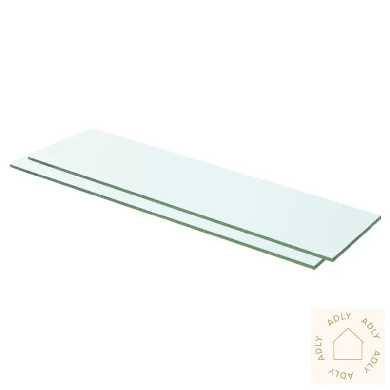 Hyllepaneler 2 Stk Klart Glass 60X12 Cm