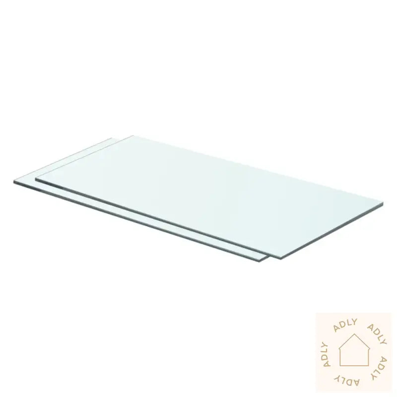 Hyllepaneler 2 Stk Klart Glass 60X25 Cm