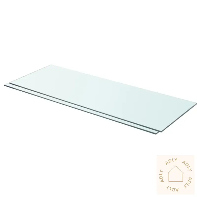 Hyllepaneler 2 Stk Klart Glass 80X30 Cm