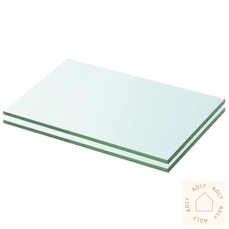 Hyllepaneler 2 Stk Klart Glass 20X25 Cm