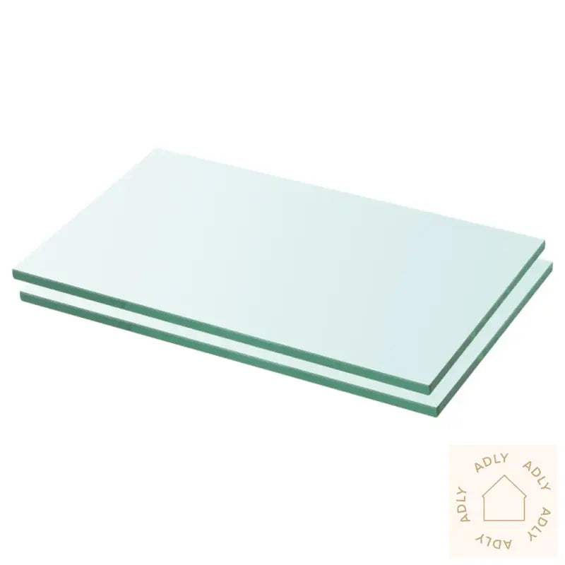 Hyllepaneler 2 Stk Klart Glass 30X12 Cm