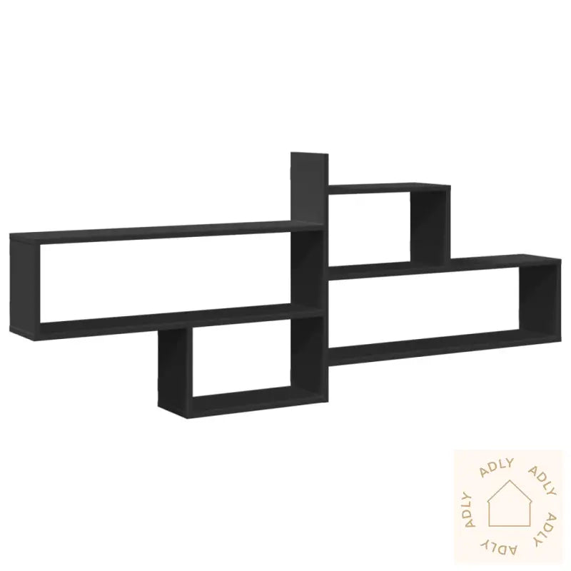 Vegghylle Svart 167,5X18X68 Cm Konstruert Tre