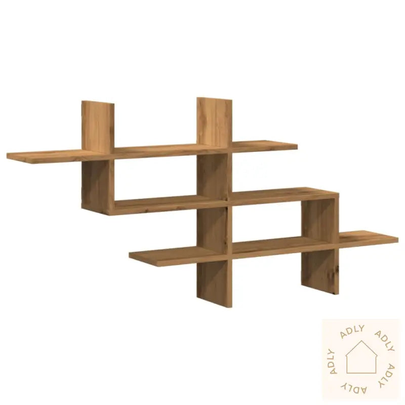 Vegghylle Artisan Eik 124,5X18X60,5 Cm Konstruert Tre