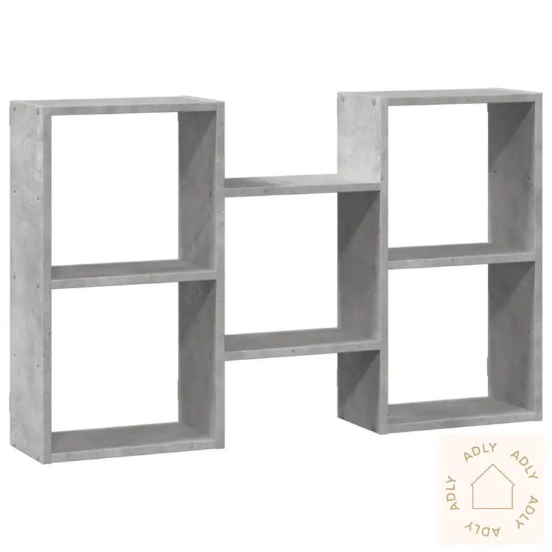 Vegghylle Betonggrå 96X18X60 Cm Konstruert Tre