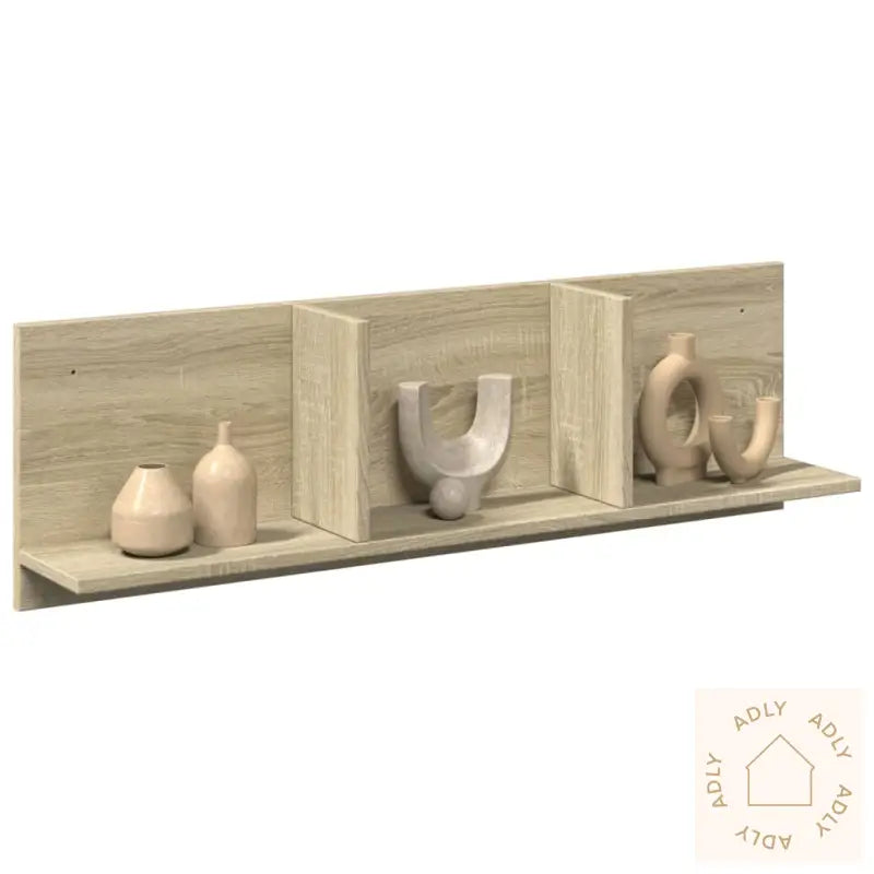 Veggskap 100X16,5X30 Cm Sonoma Eik Konstruert Tre