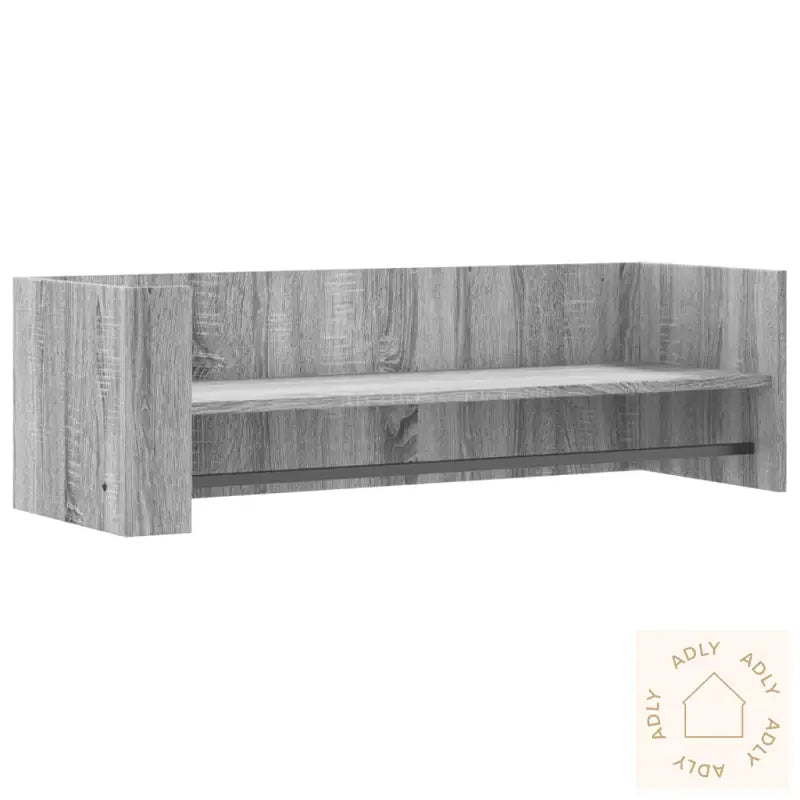 Vegghylle Grå Sonoma 100X35X30,5 Cm Konstruert Tre