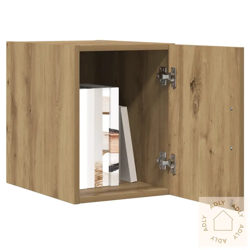 Vegghylle Håndlagd Eik 30X42.5X40 Cm Behandlet Tre