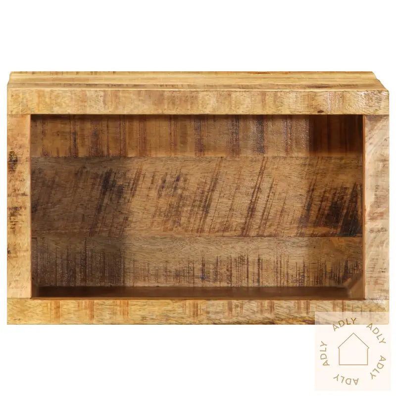 Veggmontert Nattbord 40X30X25 Cm Massivt Tre Grovt Mango