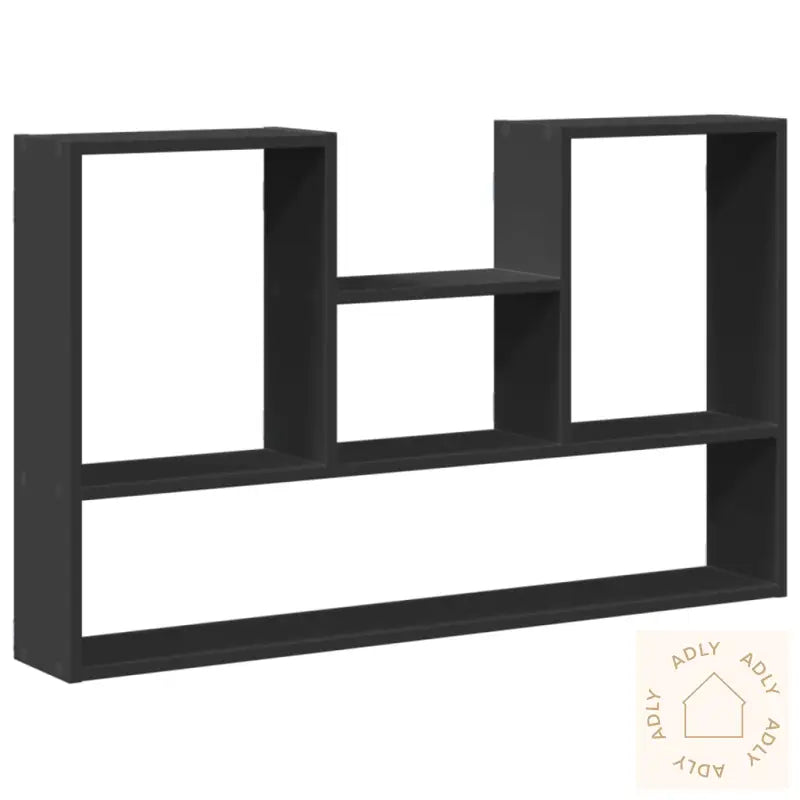 Vegghylle Svart 99X15X60 Cm Konstruert Tre