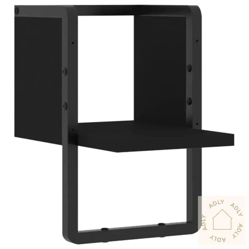 Vegghylle Med Stang Svart 20X25X30 Cm