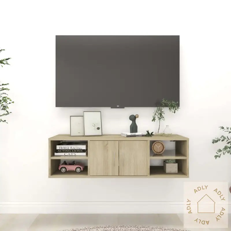 Vegghylle Sonoma Eik 102X30X29 Cm Sponplate