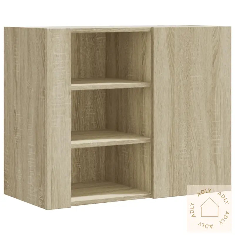 Veggskap Sonoma Eik 75X35X60 Cm Konstruert Tre