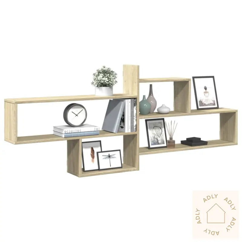 Vegghylle Sonoma Eik 167,5X18X68 Cm Konstruert Tre