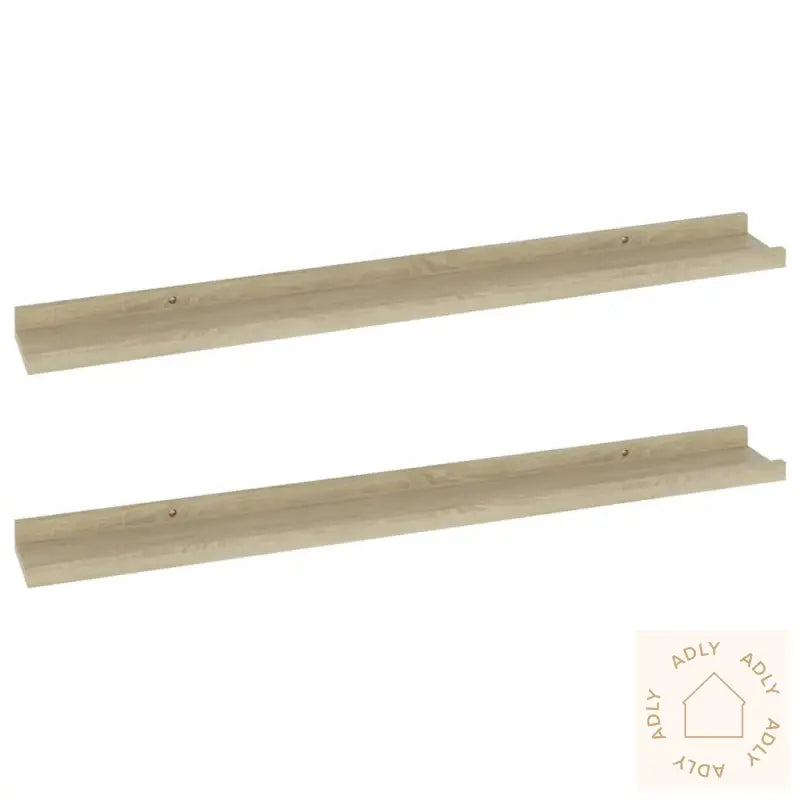 Vegghyller 2 Stk Sonoma Eik 80X9X3 Cm
