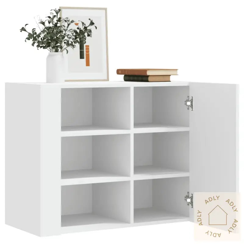 Veggskap Hvit 75X35X60 Cm Konstruert Tre