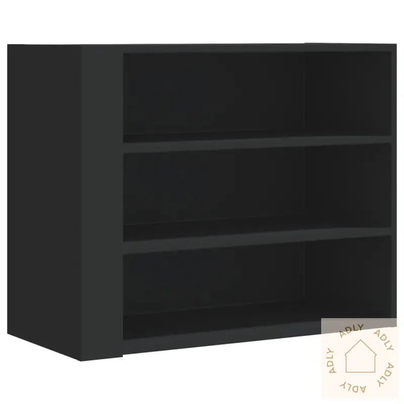 Veggskap Svart 75X35X60 Cm Konstruert Tre
