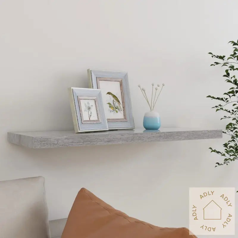Flytende Vegghylle Betonggrå 80X23,5X3,8 Cm Mdf