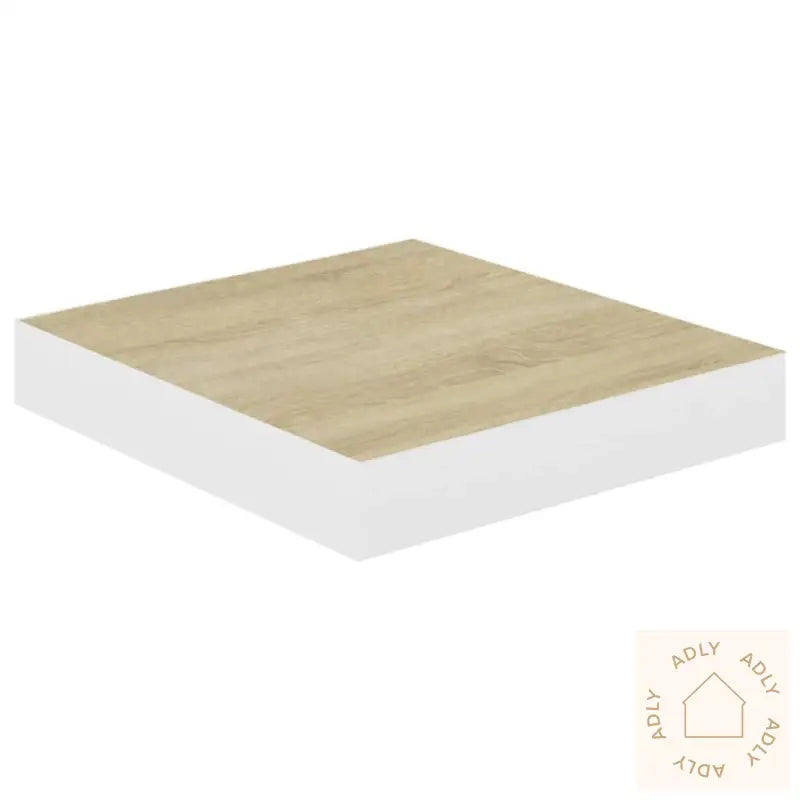 Flytende Vegghylle Eik Og Hvit 23X23,5X3,8 Cm Mdf