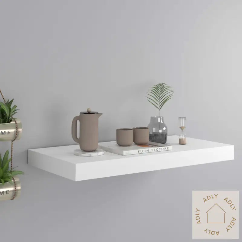Flytende Vegghylle Hvit 50X23X3,8 Cm Mdf