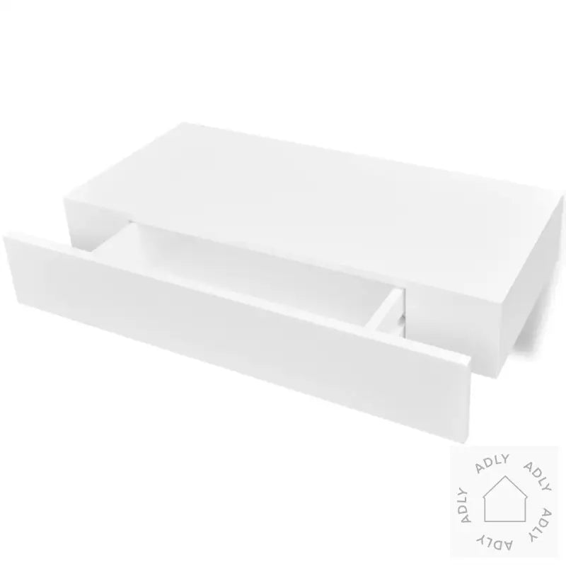 Flytende Vegghyller 2 Stk Mdf Bok/Dvd-Oppbevaring Hvit