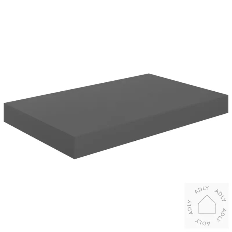 Flytende Vegghylle Høyglans Grå 40X23X3,8 Cm Mdf