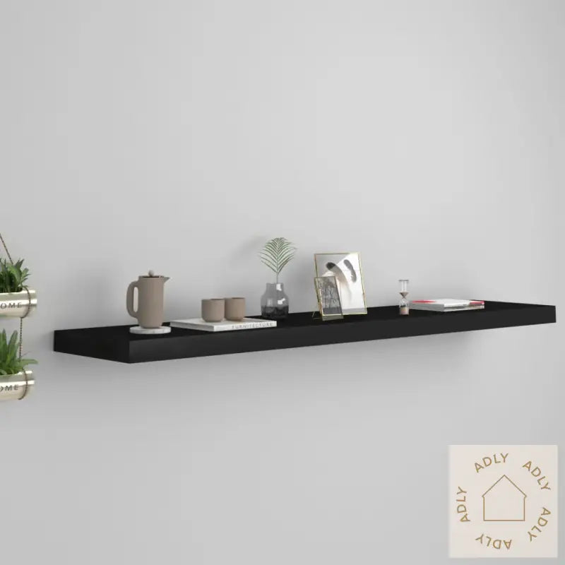 Flytende Vegghylle Svart 120X23,5X3,8 Cm Mdf