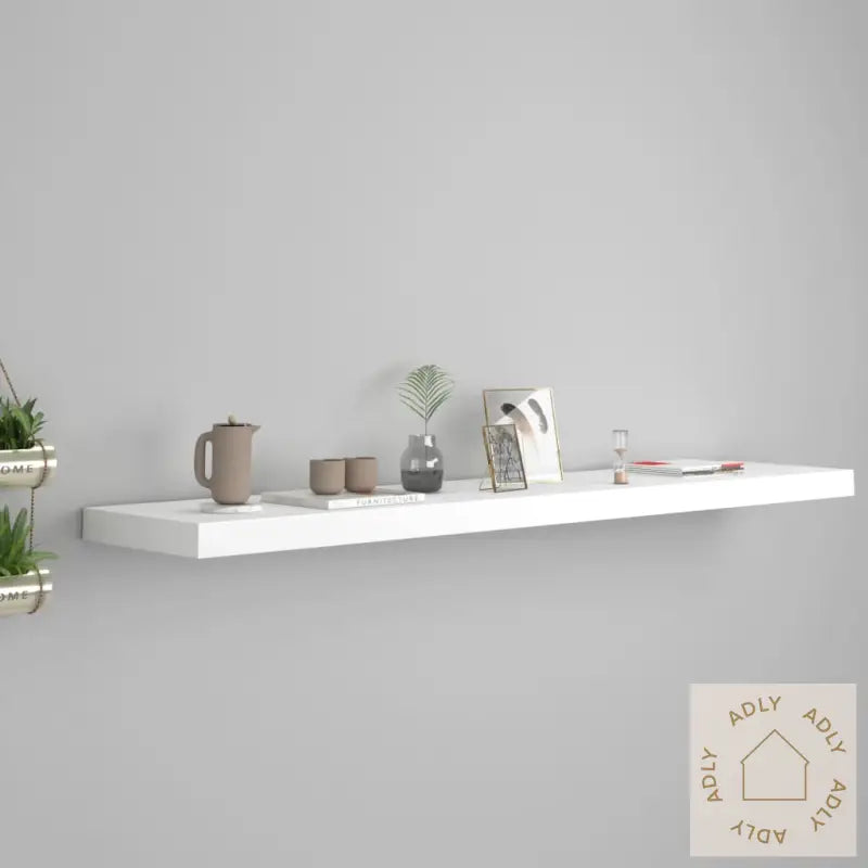 Flytende Vegghylle Hvit 120X23,5X3,8 Cm Mdf