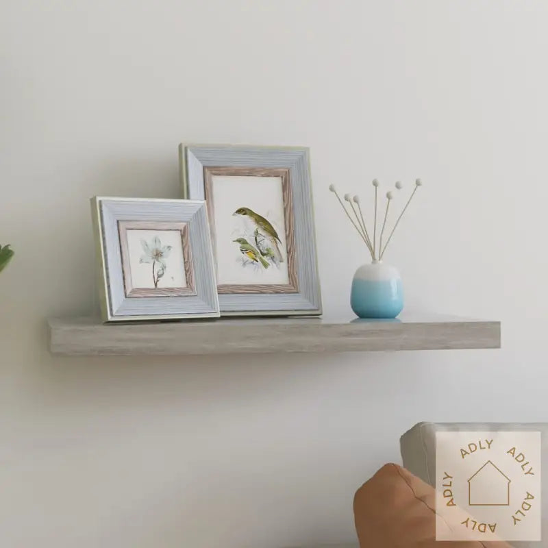 Flytende Vegghylle Betonggrå 60X23,5X3,8 Cm Mdf