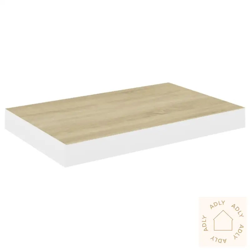 Flytende Vegghylle Eik Og Hvit 50X23X3,8 Cm Mdf