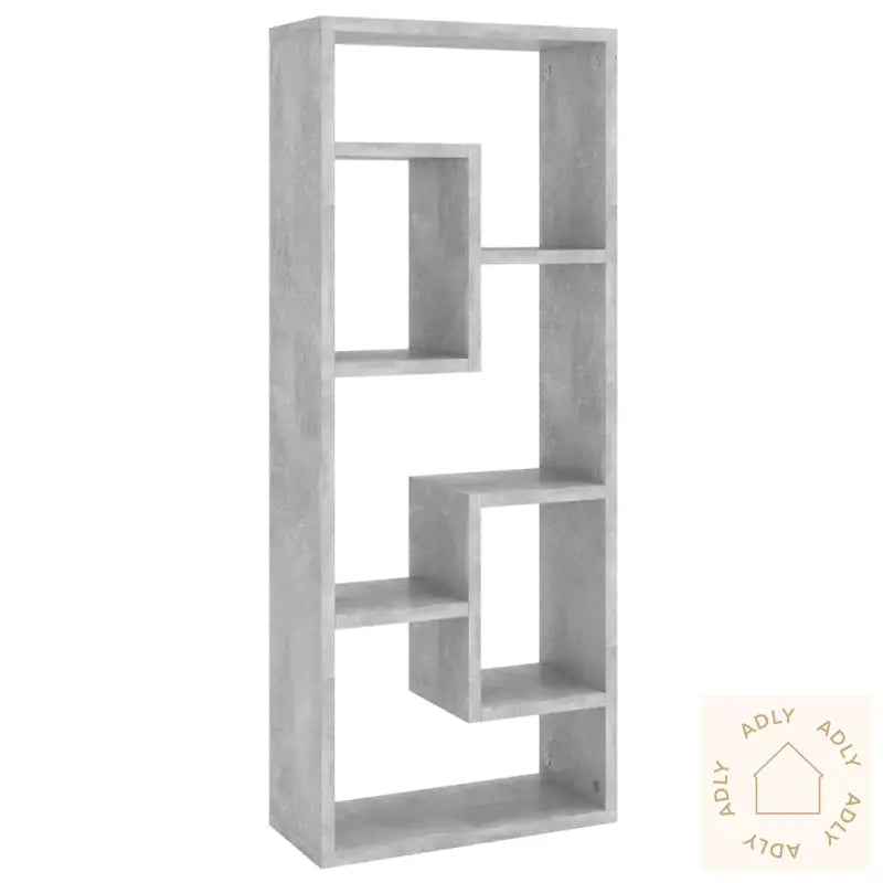 Vegghylle Betonggrå 36X16X90 Cm Konstruert Tre