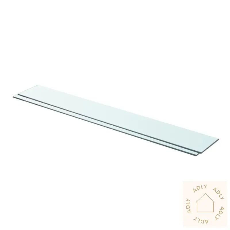 Hyllepaneler 2 Stk Klart Glass 90X12 Cm