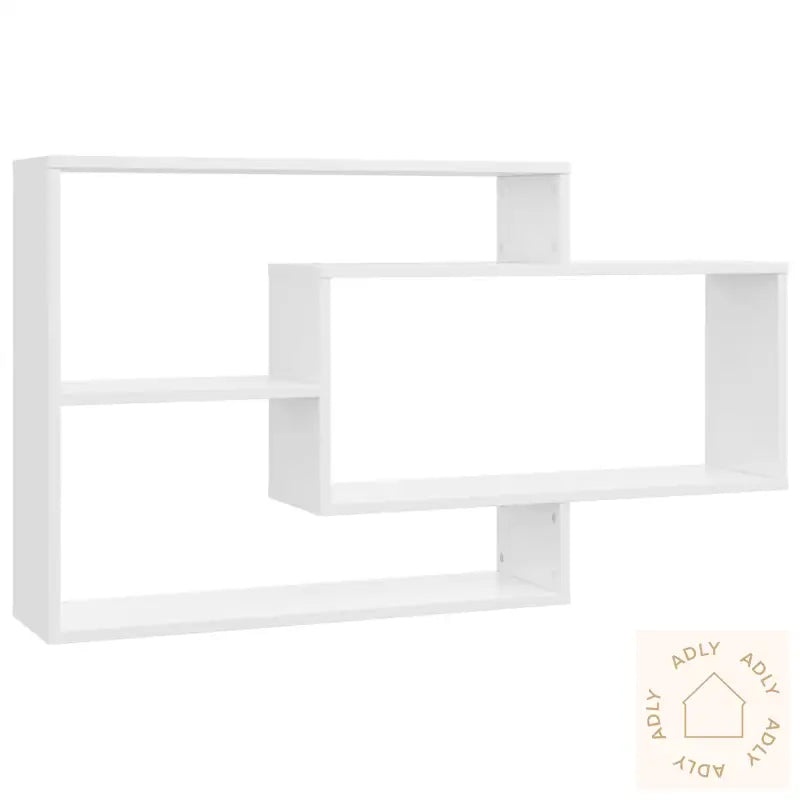 Vegghyller Høyglans Hvit 104X20X58,5 Cm Konstruert Tre
