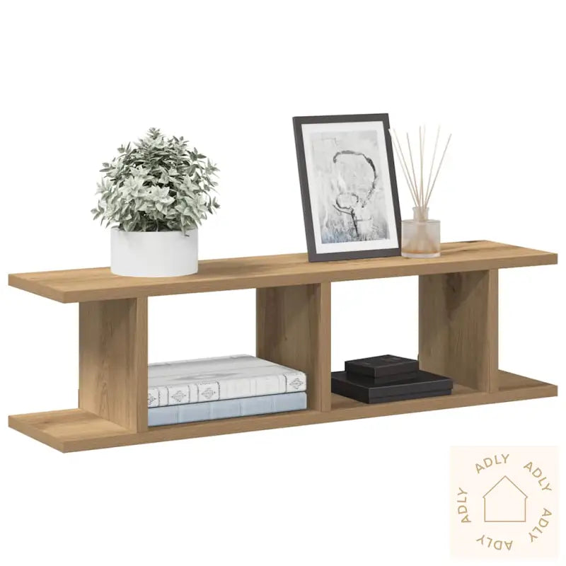 Vegghyller 2 Stk Artisan Eik 75X18X20 Cm Konstruert Tre
