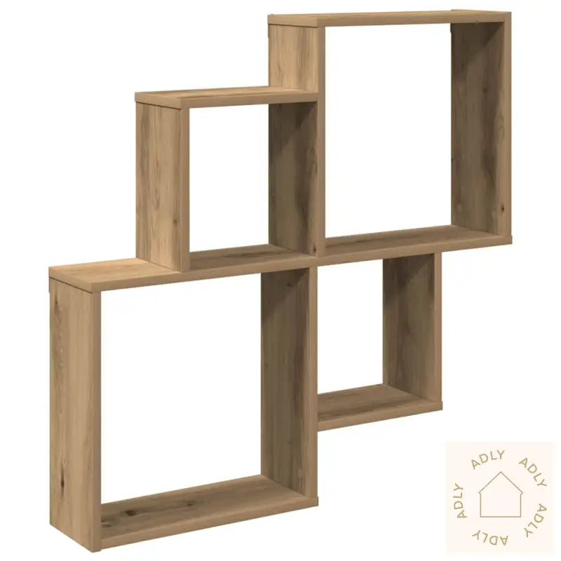 Vegghylle Artisan Eik 80X15X78,5 Cm Konstruert Tre