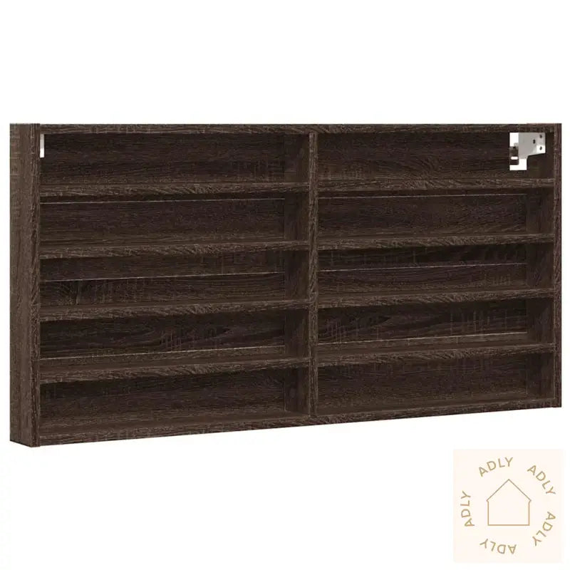 Hyller Brun Eik 100X8,5X50 Cm Konstruert Tre