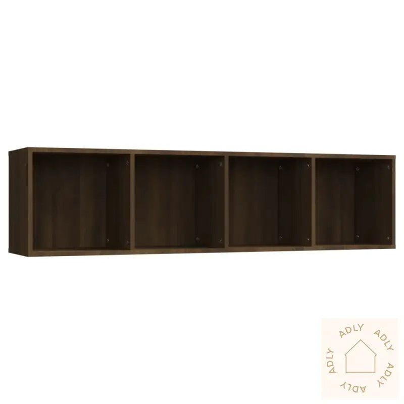 Bokhylle/Tv-Benk Brun Eik 143X30X36 Cm Konstruert Tre