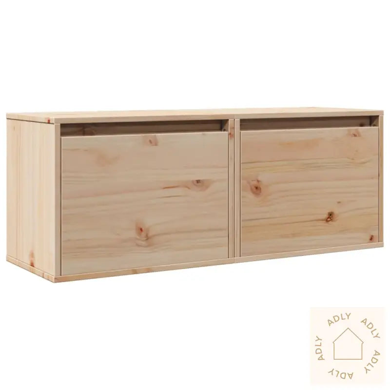 Veggskap 2 Stk 45X30X35 Cm Heltre Furu