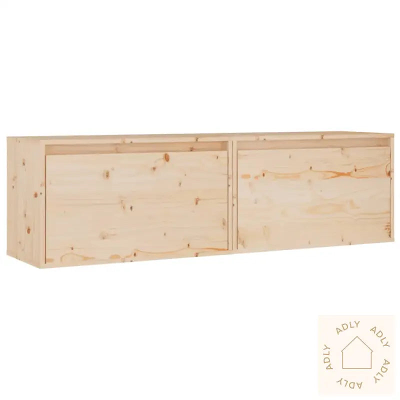 Veggskap 2 Stk 60X30X35 Cm Heltre Furu