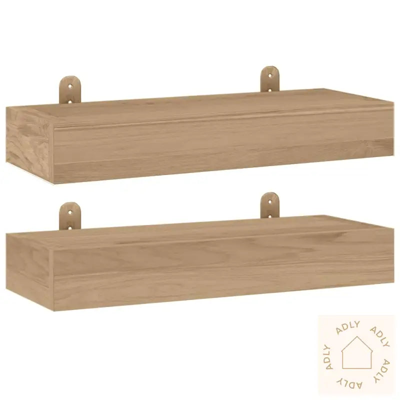 Vegghyller 2 Stk 40X15X4 Cm Heltre Teak
