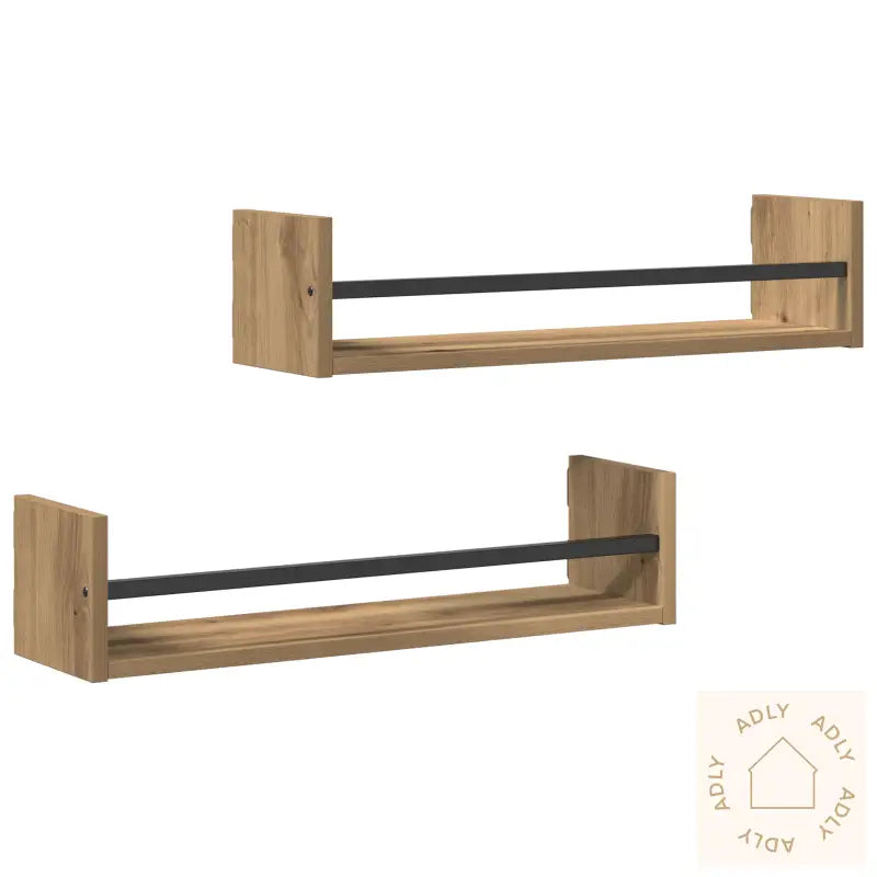 Vegghyller 2 Stk Artisan Eik 60X16X14 Cm Ingeniørtre