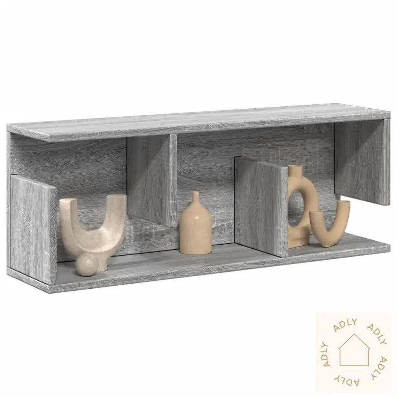 Veggskap 80X20X30 Cm Grå Sonoma Konstruert Tre
