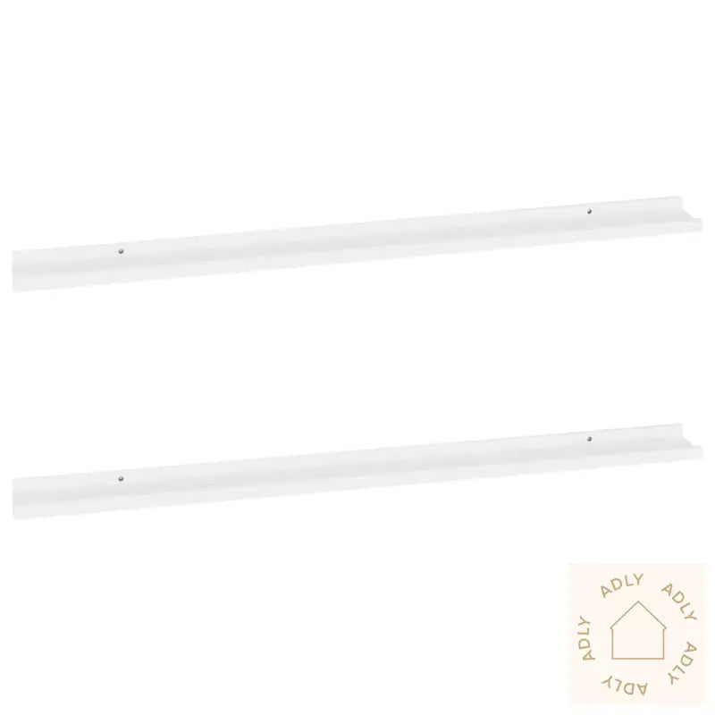 Vegghyller 2 Stk Hvit 115X9X3 Cm