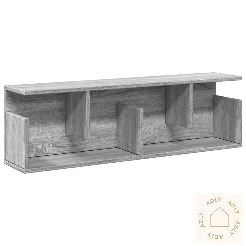 Veggskap 100X20X30 Cm Grå Sonoma Konstruert Tre