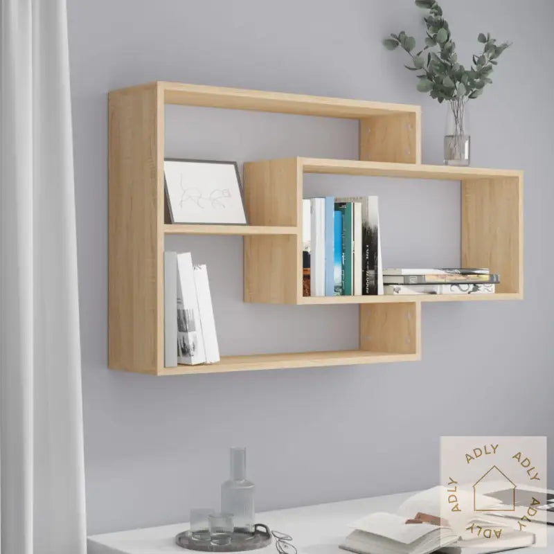 Vegghyller Sonoma Eik 104X20X58,5 Cm Konstruert Tre