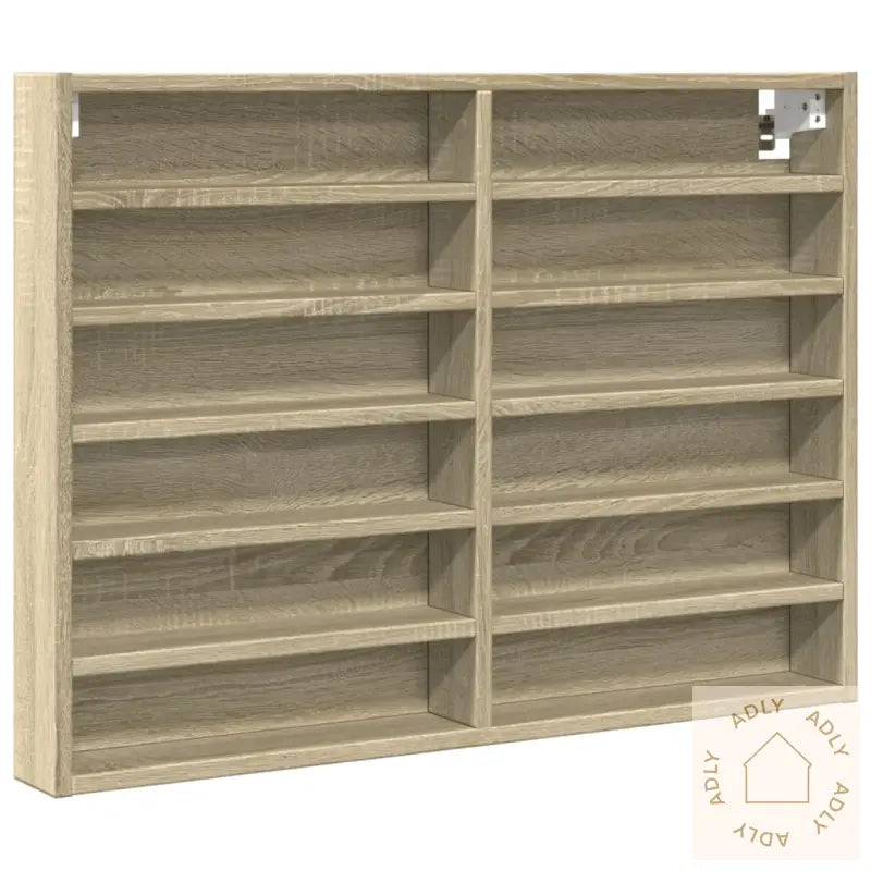 Hyller Sonoma Eik 80X8,5X58 Cm Konstruert Tre