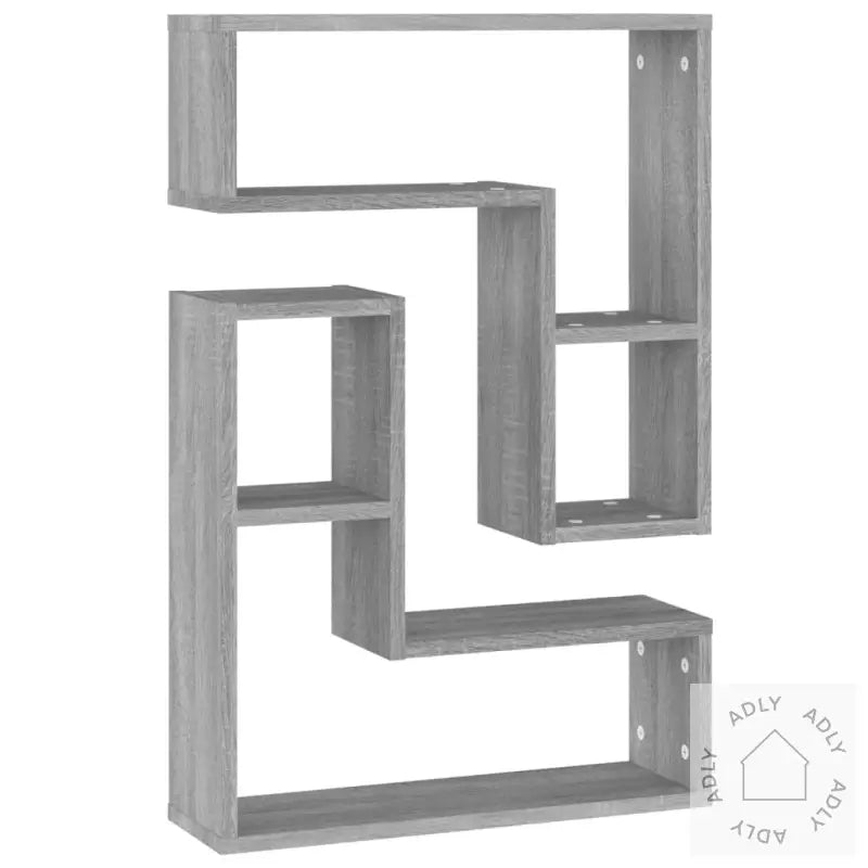 Vegghyller 2 Stk Grå Sonoma 50X15X50 Cm Konstruert Tre